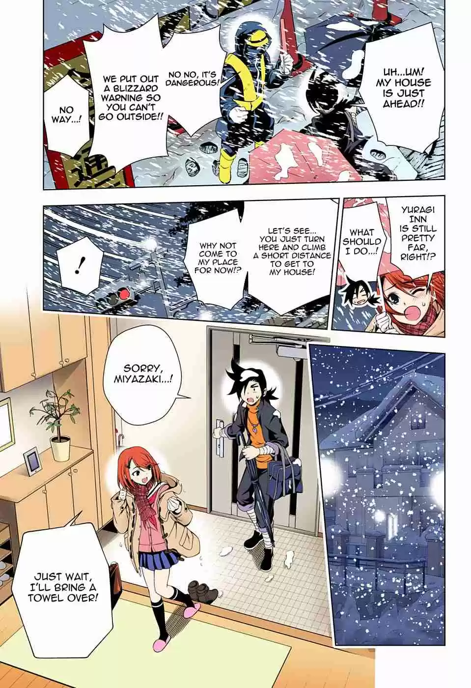 Yuragi sou no Yuuna san Digital Colored Comics Vol. 6 Ch. 47 Piling Snow and Chisaki san