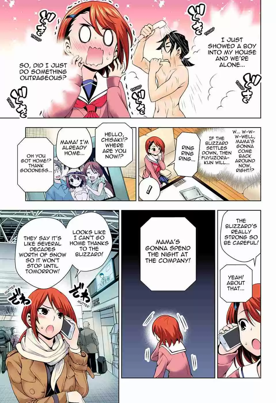 Yuragi sou no Yuuna san Digital Colored Comics Vol. 6 Ch. 47 Piling Snow and Chisaki san
