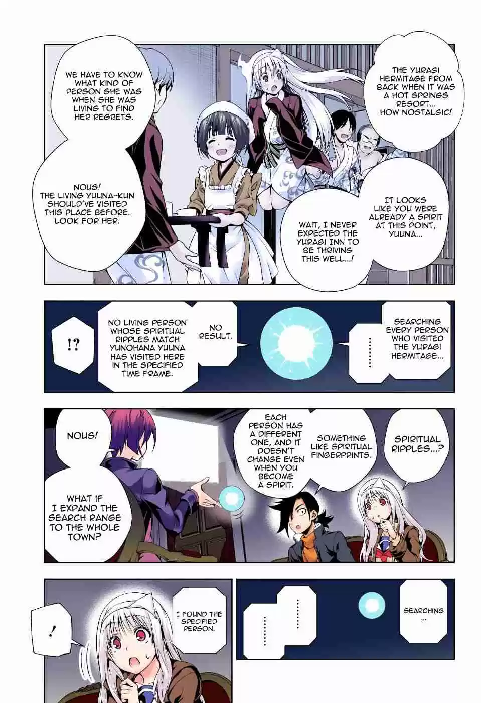 Yuragi sou no Yuuna san Digital Colored Comics Vol. 7 Ch. 53 Yuuna san While She Was Alive