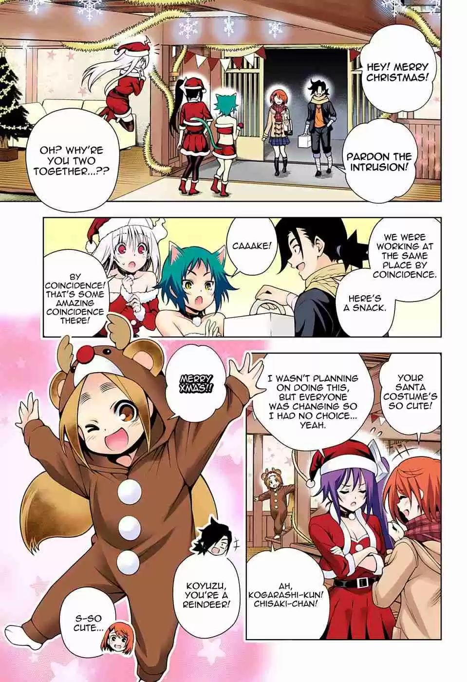 Yuragi sou no Yuuna san Digital Colored Comics Vol. 7 Ch. 55 Christmas at the Yuragi Inn