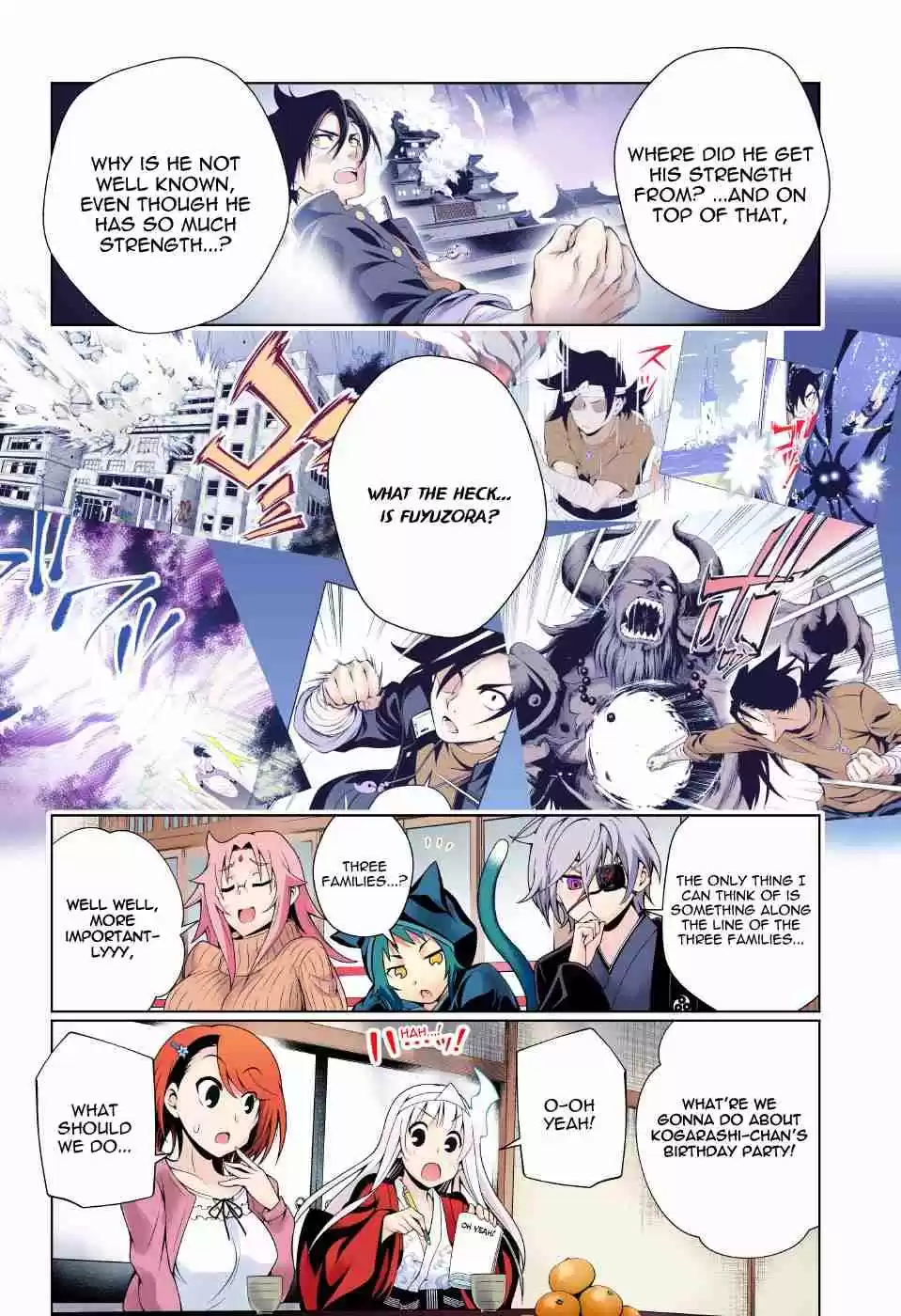 Yuragi sou no Yuuna san Digital Colored Comics Vol. 7 Ch. 57 Kogarashi san and a Birthday