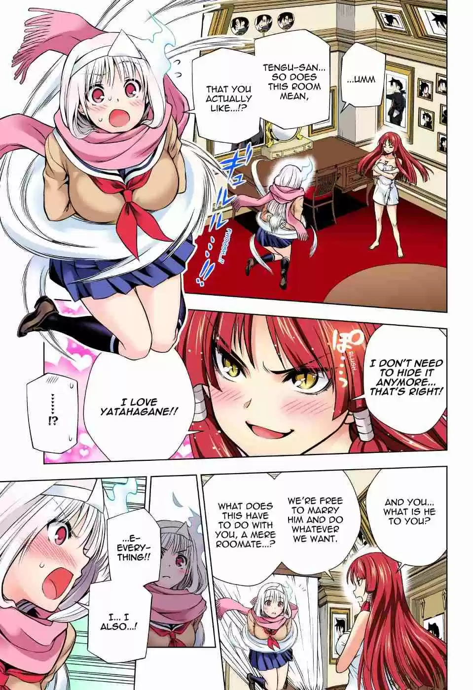 Yuragi sou no Yuuna san Digital Colored Comics Vol. 7 Ch. 61 The Yaya Brigade Arrives