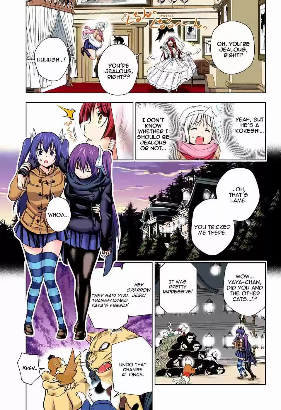 Yuragi sou no Yuuna san Digital Colored Comics Vol. 8 Ch. 63 Karura sama vs. Yuuna san