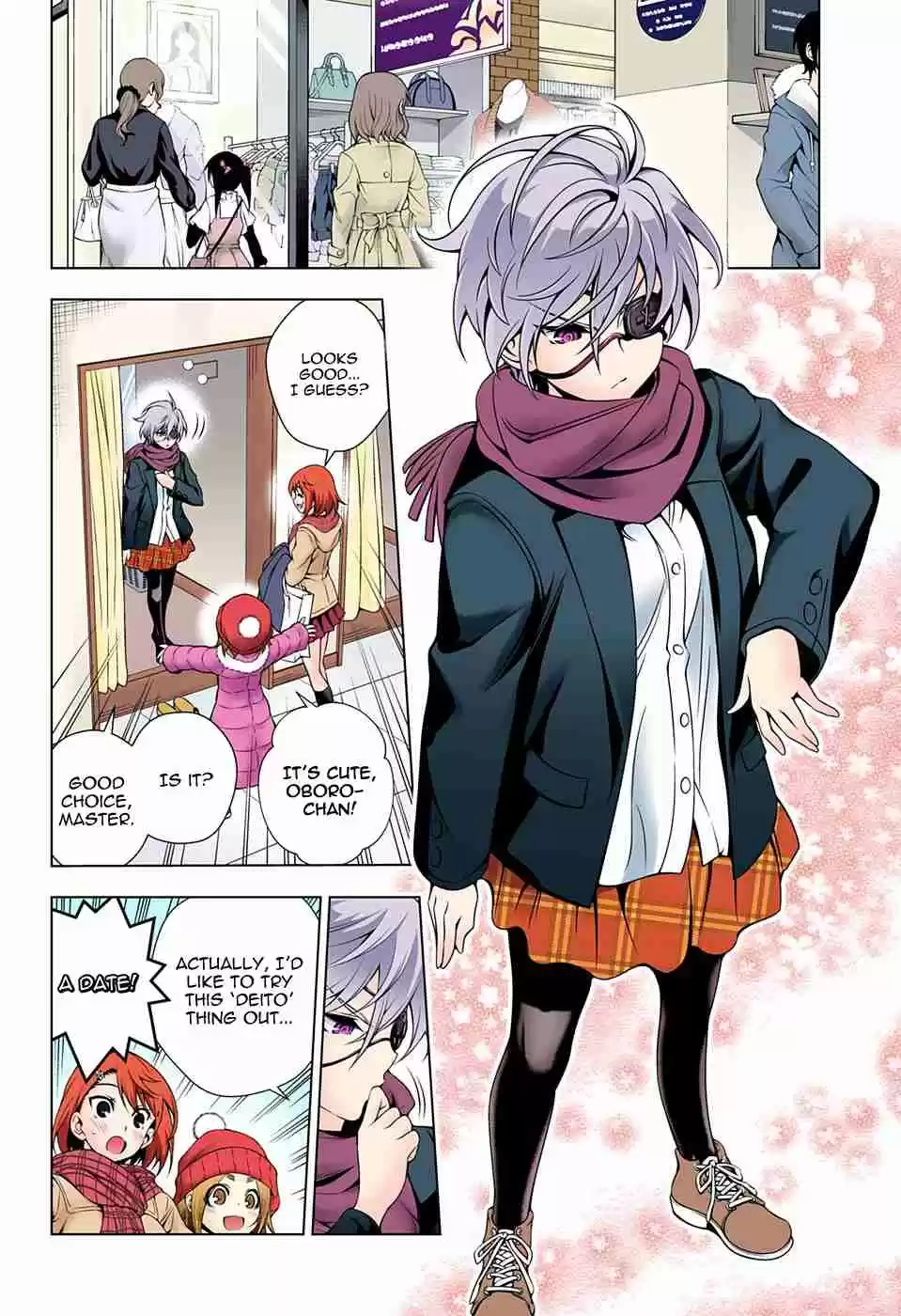 Yuragi sou no Yuuna san Digital Colored Comics Vol. 8 Ch. 65 Oboro san's Dating Countermove