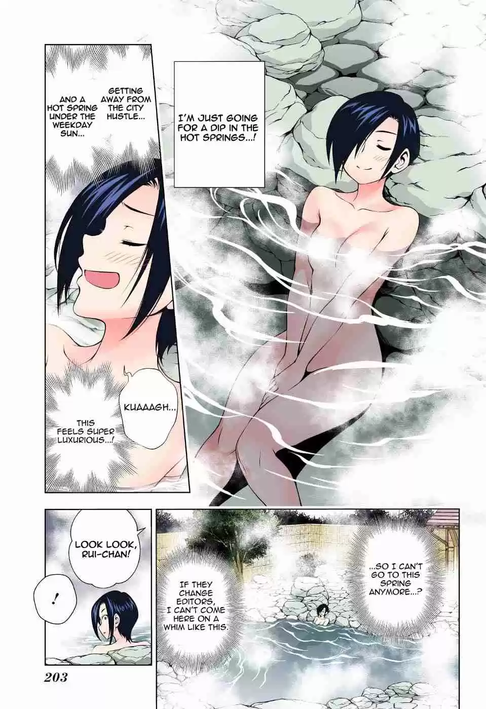 Yuragi sou no Yuuna san Digital Colored Comics Vol. 8 Ch. 66 Nonko san and Editor san