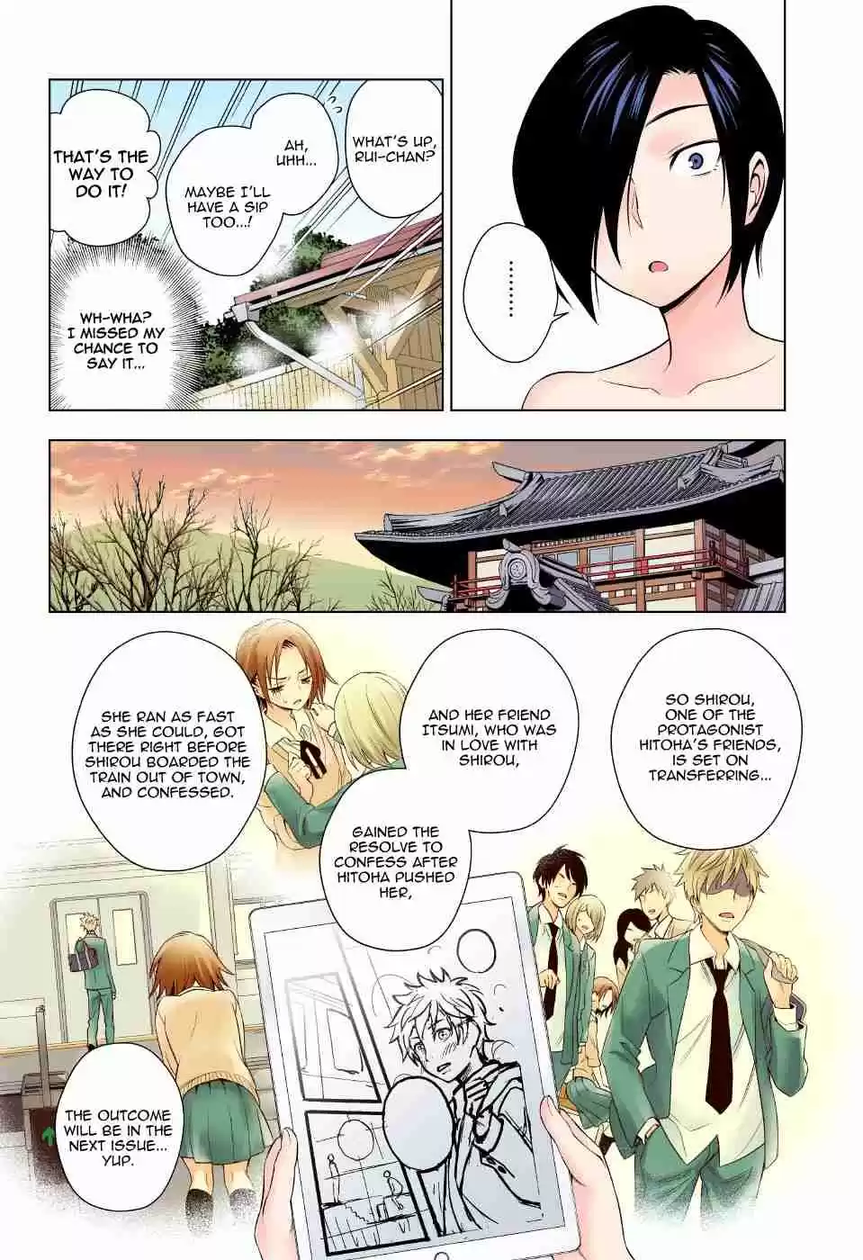 Yuragi sou no Yuuna san Digital Colored Comics Vol. 8 Ch. 66 Nonko san and Editor san