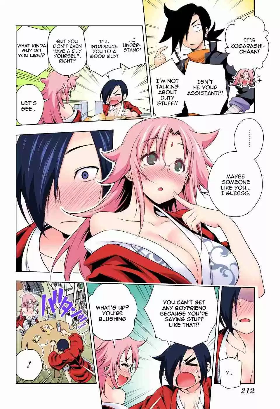 Yuragi sou no Yuuna san Digital Colored Comics Vol. 8 Ch. 66 Nonko san and Editor san