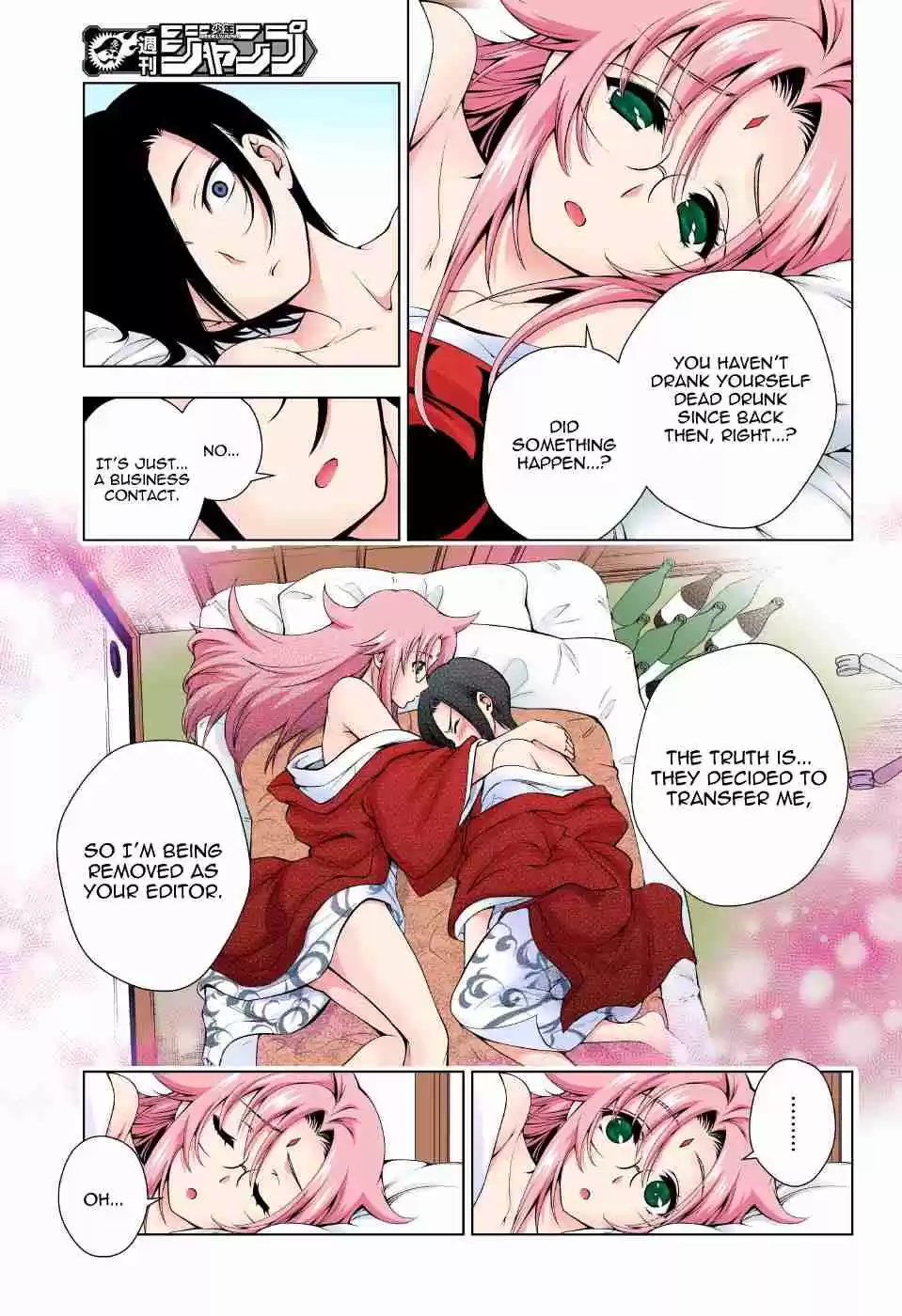 Yuragi sou no Yuuna san Digital Colored Comics Vol. 8 Ch. 66 Nonko san and Editor san