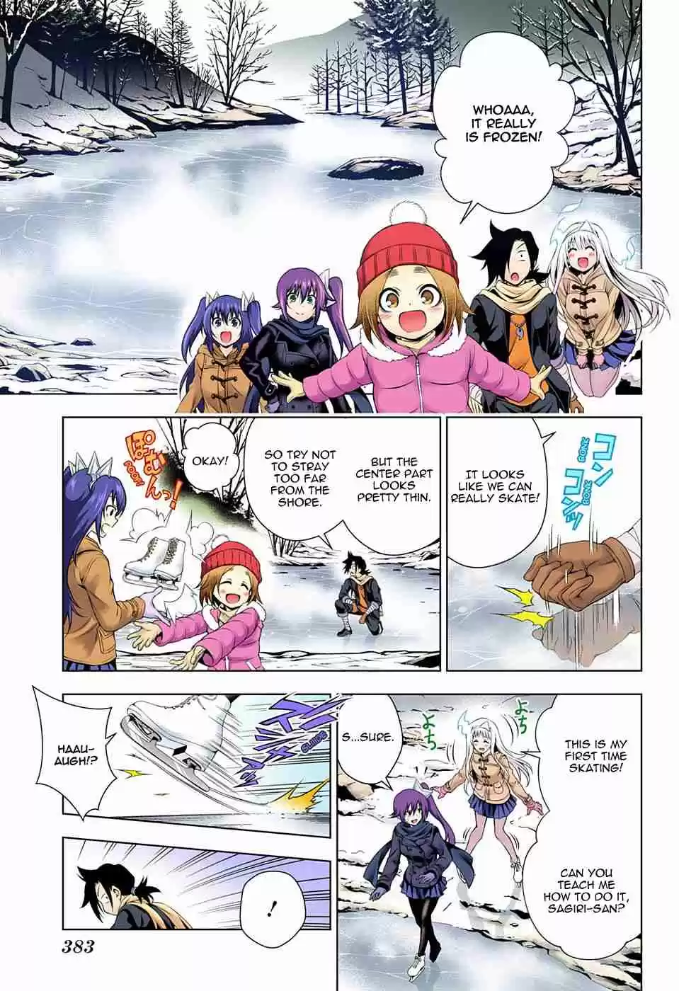 Yuragi sou no Yuuna san Digital Colored Comics Vol. 8 Ch. 70 Yuuna on Ice