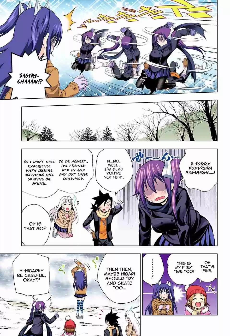 Yuragi sou no Yuuna san Digital Colored Comics Vol. 8 Ch. 70 Yuuna on Ice
