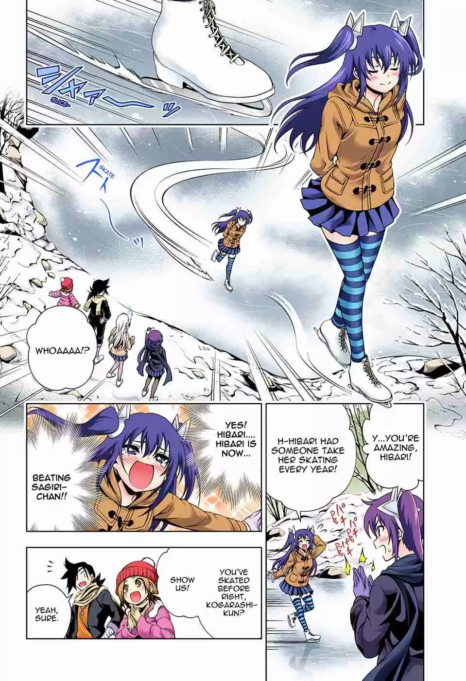 Yuragi sou no Yuuna san Digital Colored Comics Vol. 8 Ch. 70 Yuuna on Ice