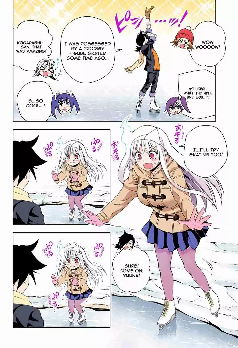 Yuragi sou no Yuuna san Digital Colored Comics Vol. 8 Ch. 70 Yuuna on Ice