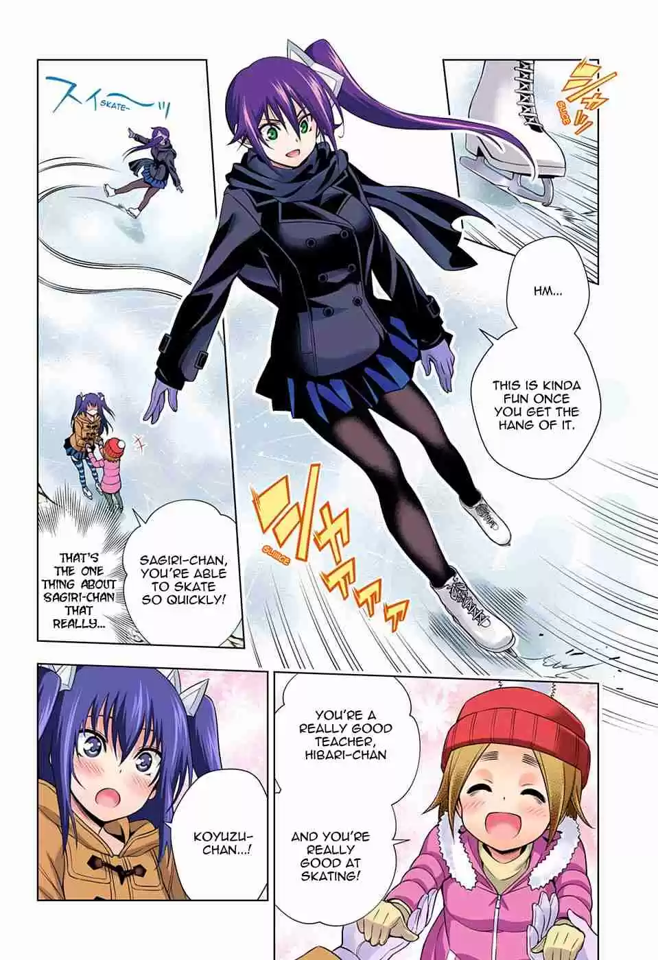 Yuragi sou no Yuuna san Digital Colored Comics Vol. 8 Ch. 70 Yuuna on Ice