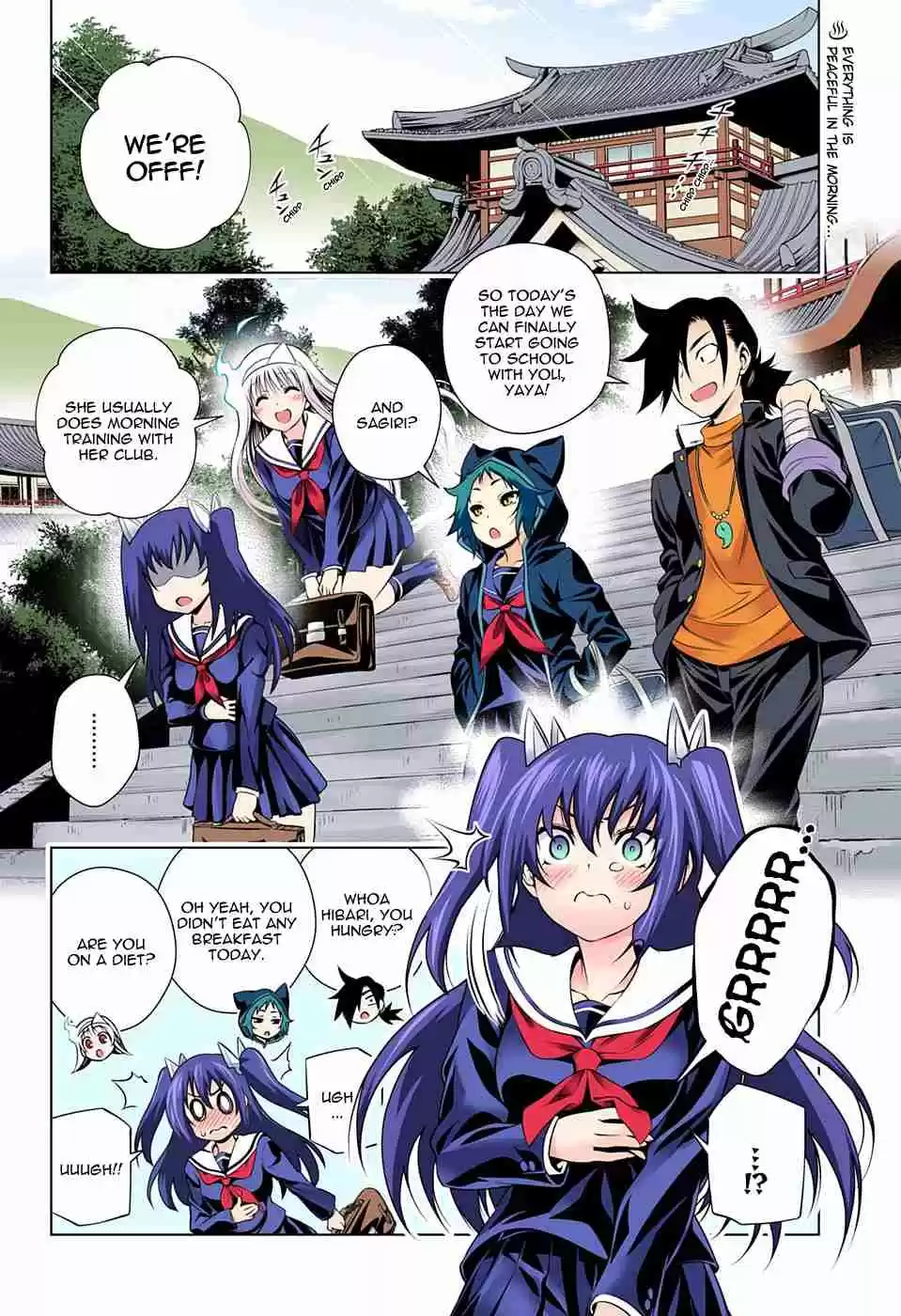 Yuragi sou no Yuuna san Digital Colored Comics Vol. 9 Ch. 76 The Thrilling Physical Examination