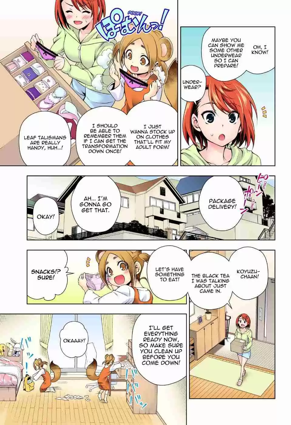 Yuragi sou no Yuuna san Digital Colored Comics Vol. 9 Ch. 77 The Panties Incident