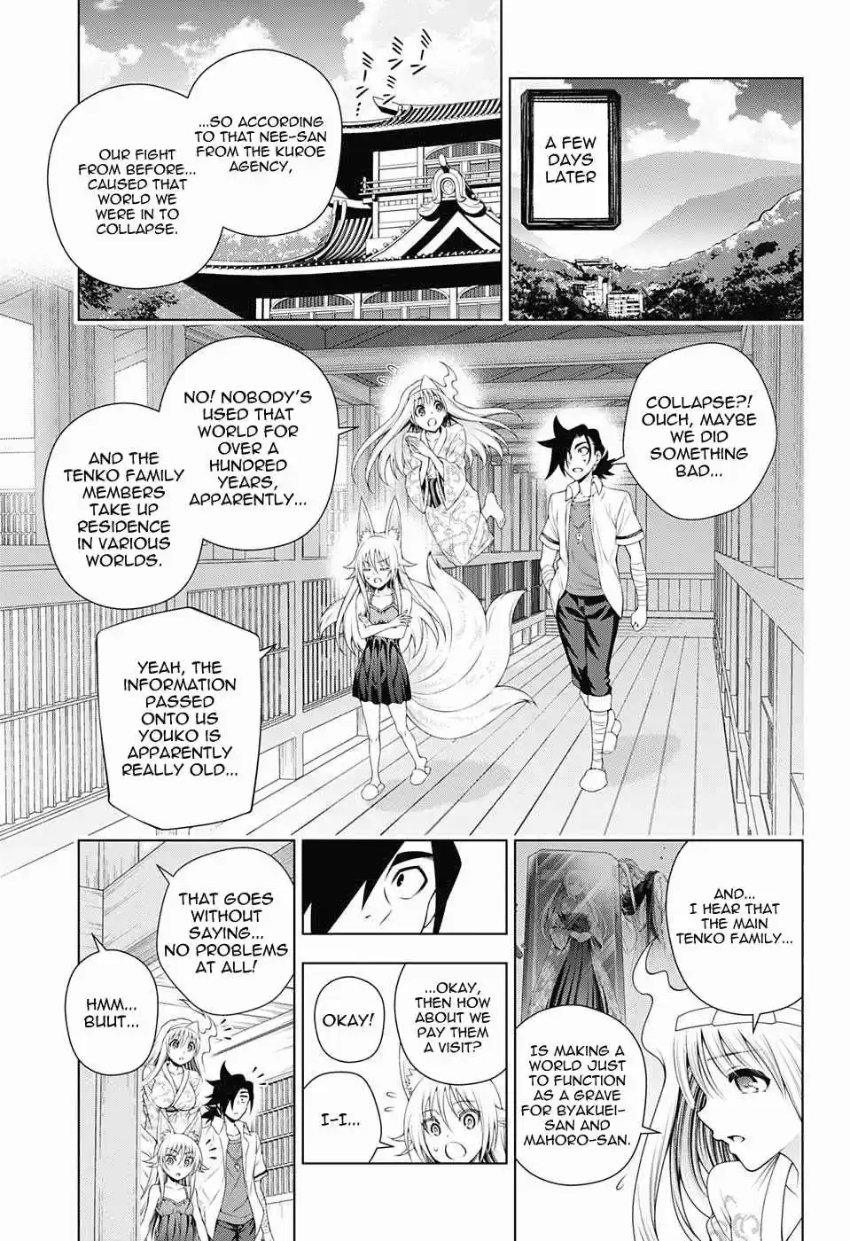 Yuragi sou no Yuuna san Vol. 15 Ch. 128 Byakuei san and Yuuna san