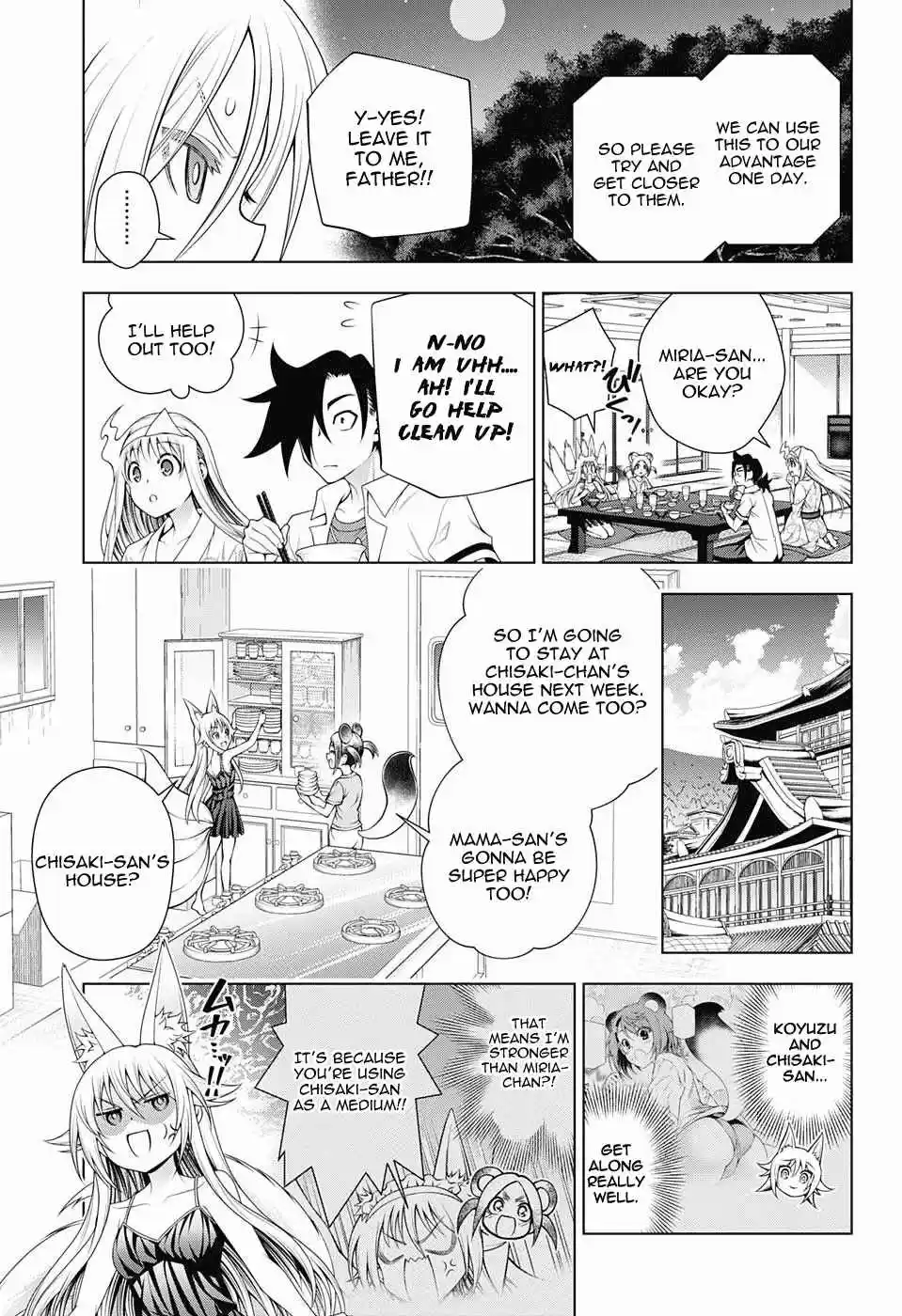 Yuragi sou no Yuuna san Vol. 15 Ch. 130 Koyuzu chan vs Miria chan