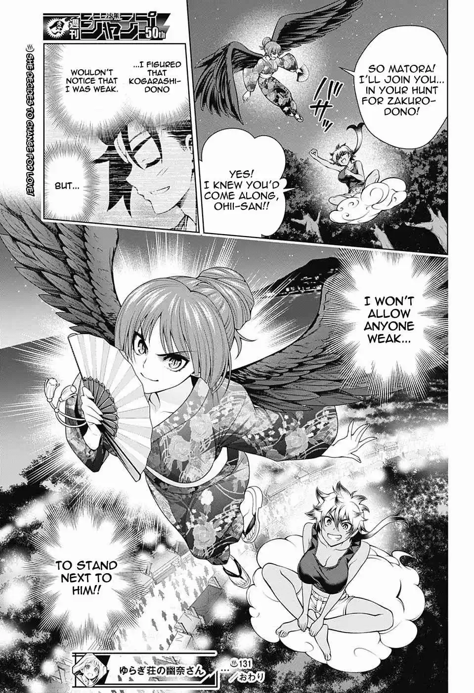 Yuragi sou no Yuuna san Vol. 15 Ch. 131 Karura sama Stalks