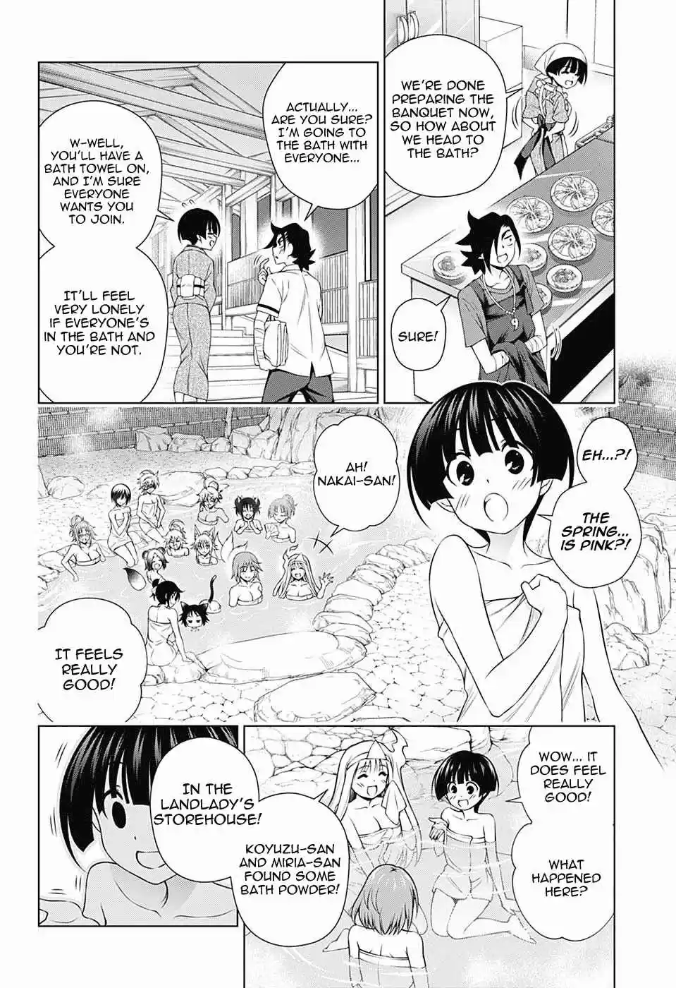 Yuragi sou no Yuuna san Vol. 16 Ch. 141 Almost Crossing the Line?! The Hot Spring Incident!