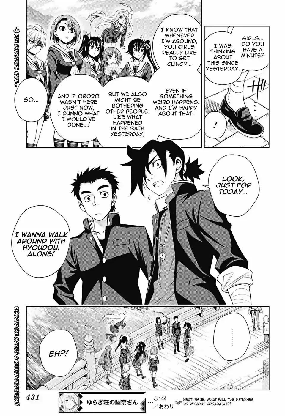 Yuragi sou no Yuuna san Vol. 17 Ch. 144 The Yukemuri High School Field Trip 2
