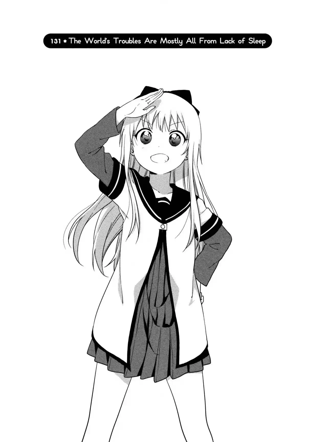 YuruYuri Vol. 17 Ch. 131 The World's Troubles Are Mostly All From Lack Of Sleep