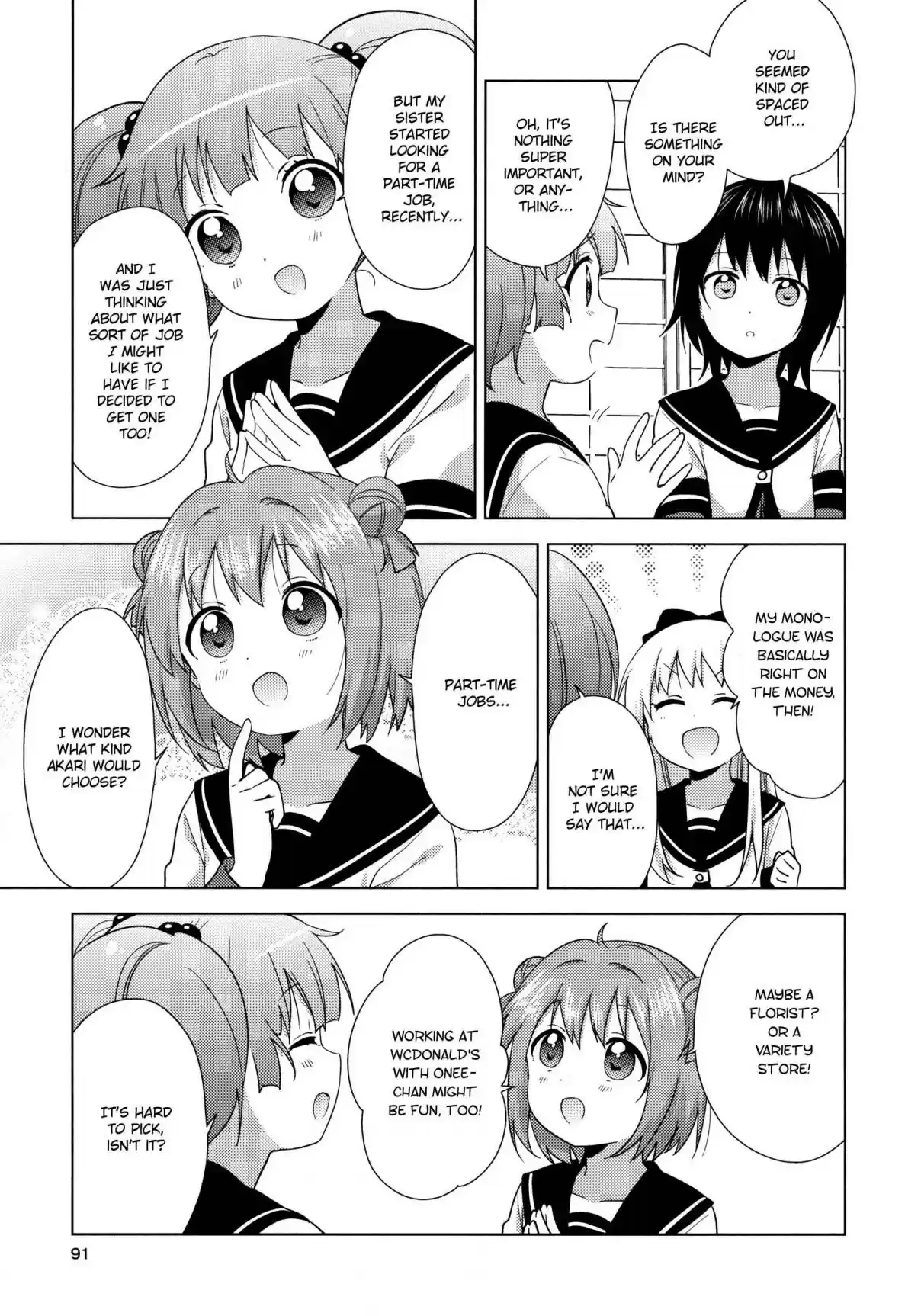 YuruYuri Vol. 17 Ch. 135 It's an "At Home" Kind of Workplace ♪