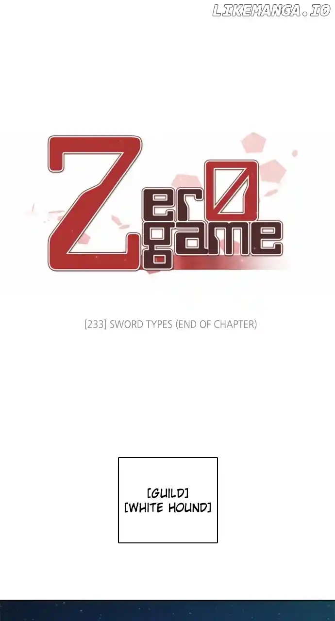 Zero Game Chapter 234