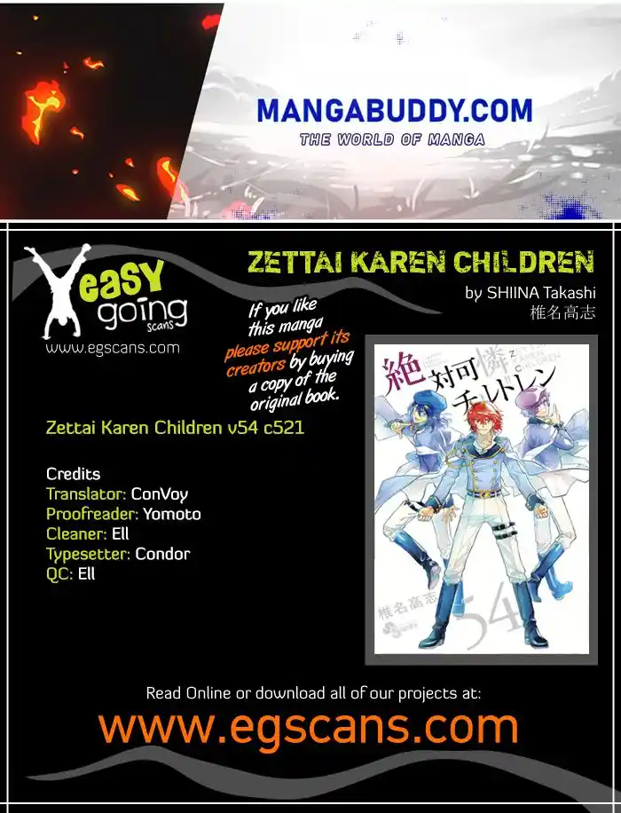 Zettai Karen Children Chapter 521
