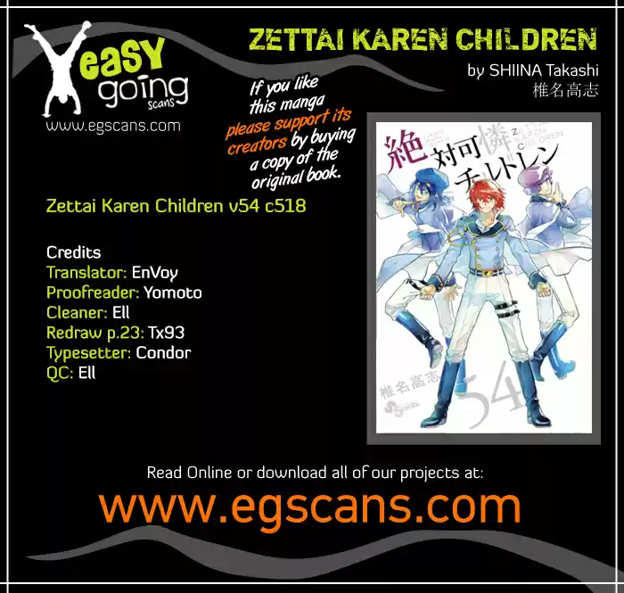 Zettai Karen Children Vol.54 Chapter 518