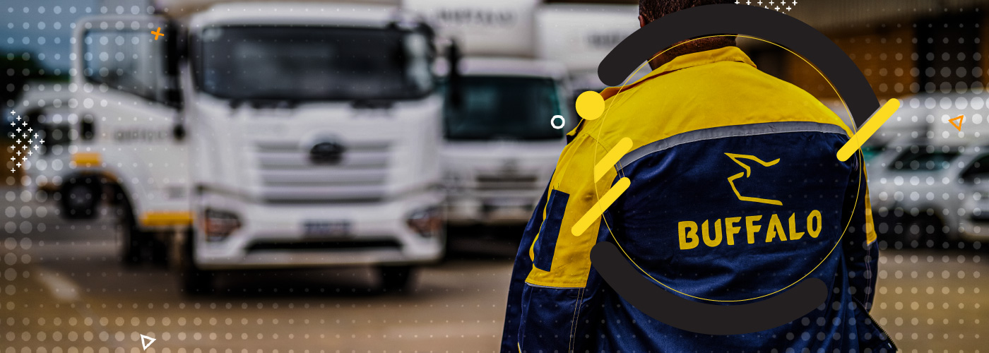 Courier handing over a parcel