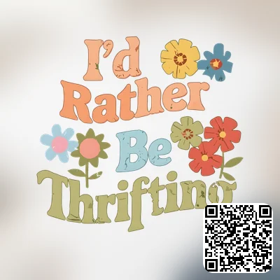 A i'd rather be thrifting design featuring png file, sublimation, digital download.