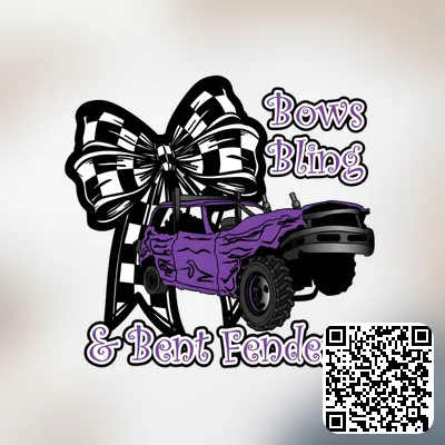 A bows bling & bent fenders design featuring png file, sublimation, digital download.