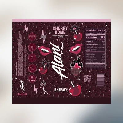 A cherry bomb design featuring png file, sublimation, digital download.