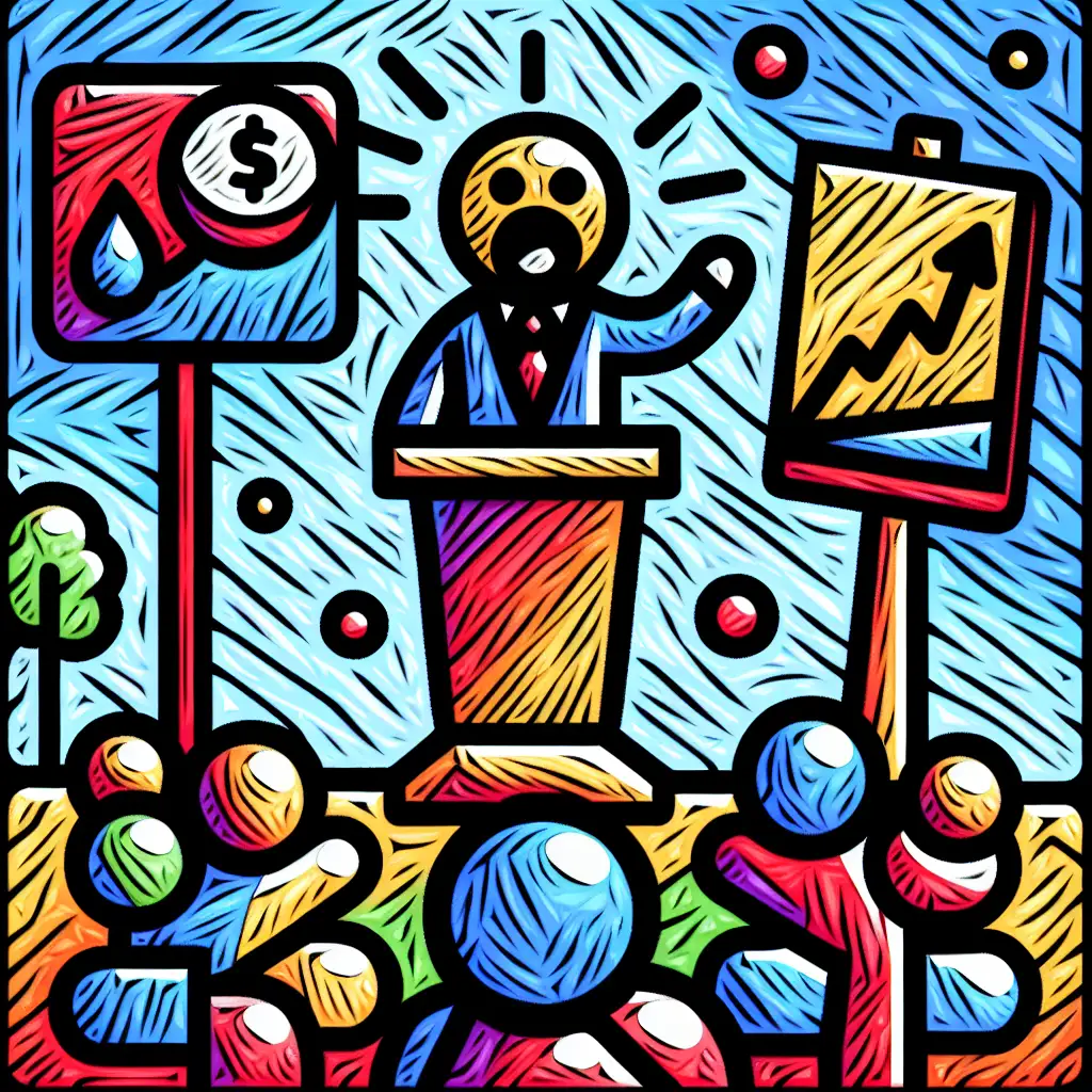 Oil jumps and shares fall after US president address