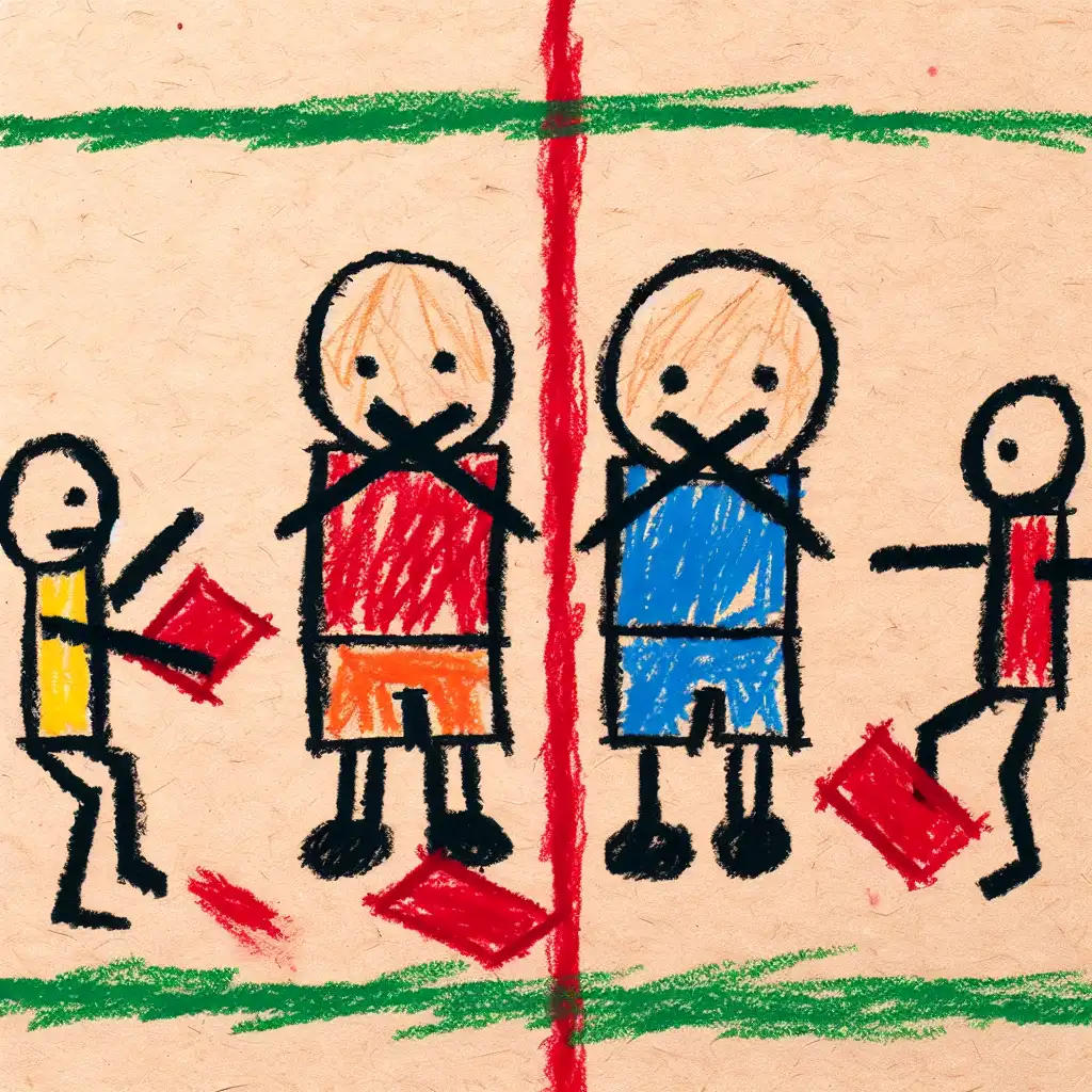 Red cards can be given to players who cover their mouths while confronting opponents