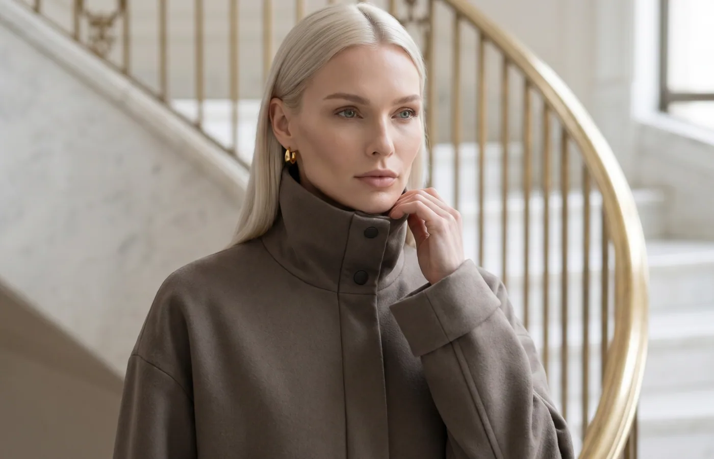 The Cappotto Oliva — side view