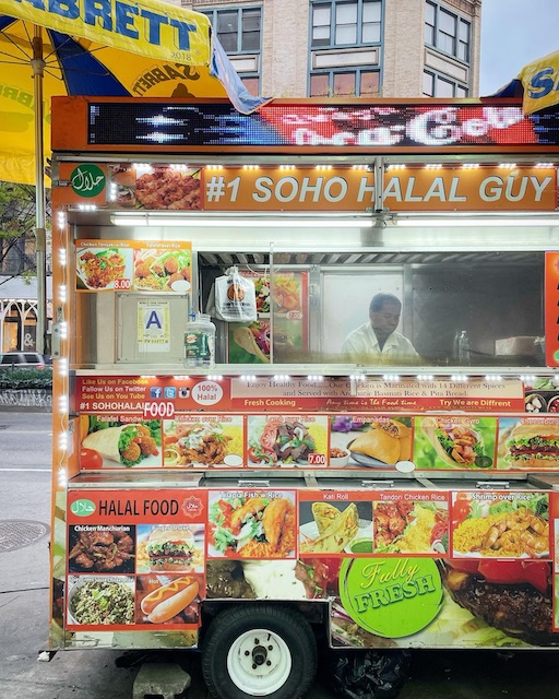 Photo of the cart located at Houston Street and Broadway Avenue