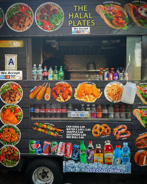 Photo of the cart located at Everit Street and Fulton Avenue