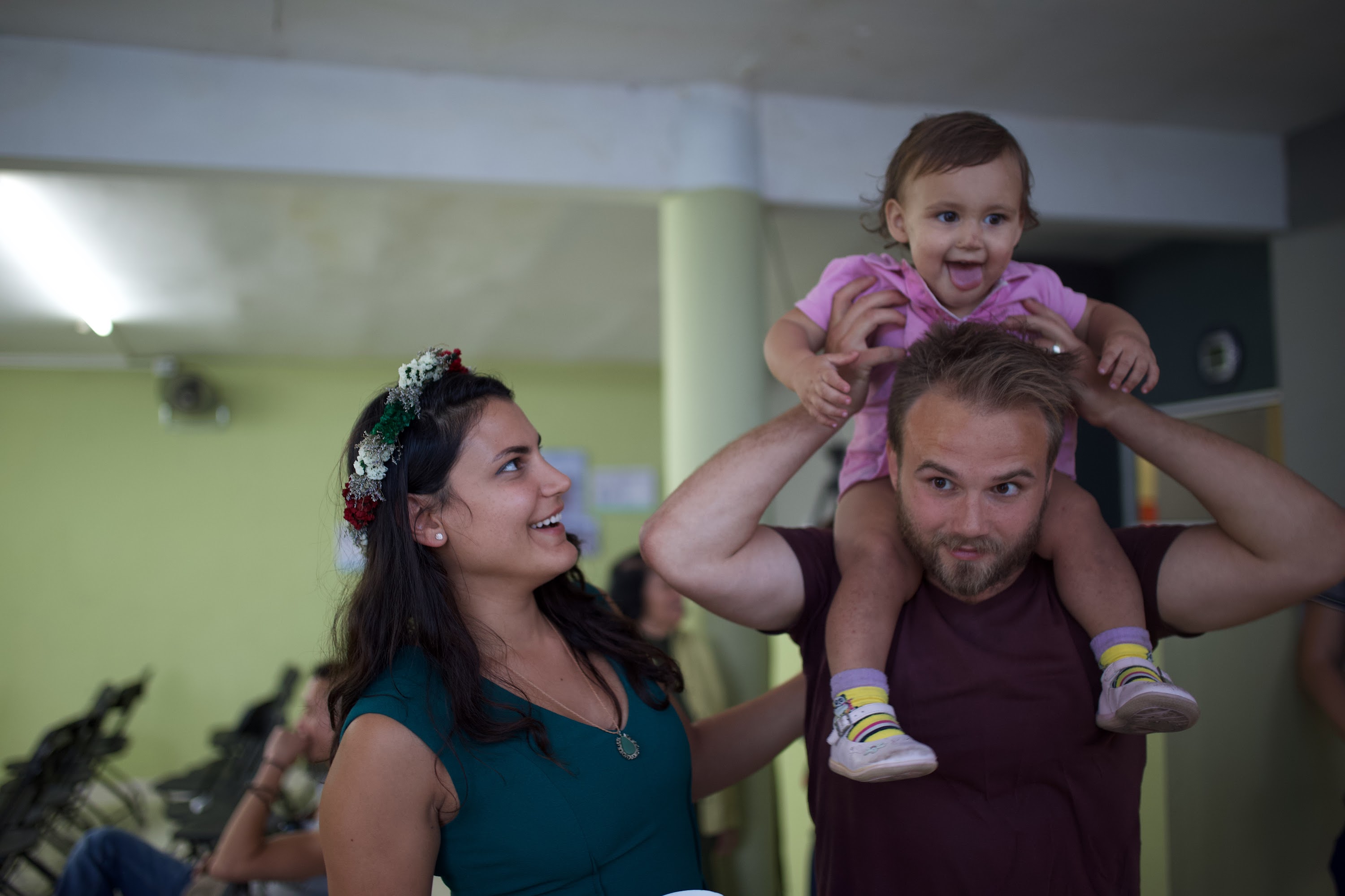 Family Moment at Indoor Gathering