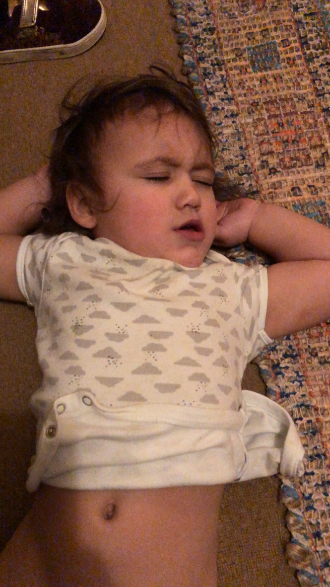Sleeping Child on Couch