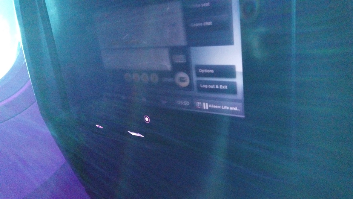 Airplane Seat Entertainment Screen