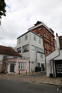 Historic Studios Building on Cobblestone Street