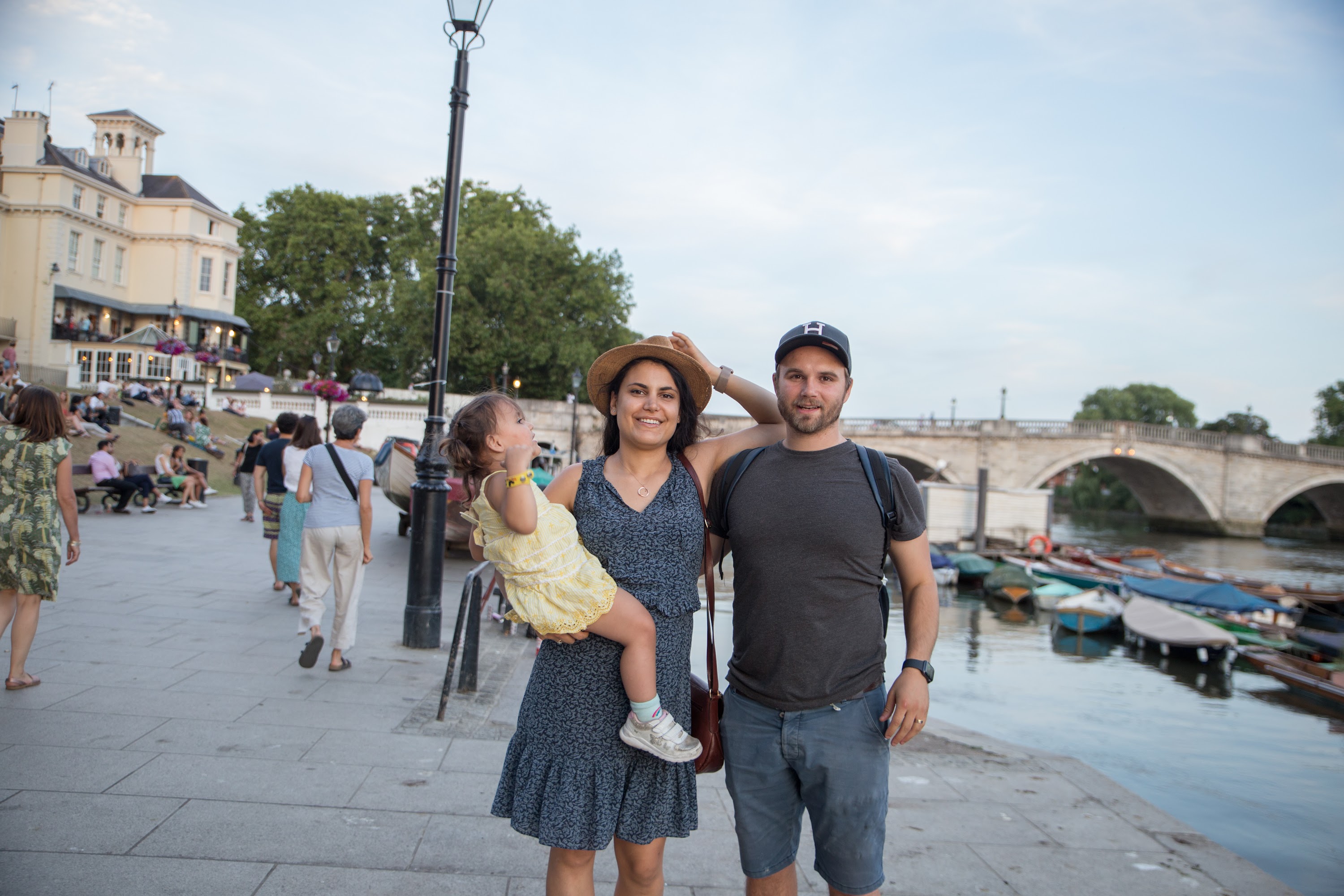 Family Portrait by the River Thames