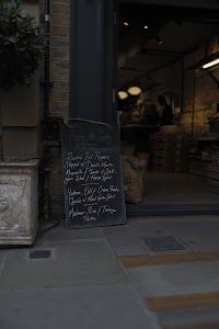 Chalkboard Menu Outside Restaurant Entrance