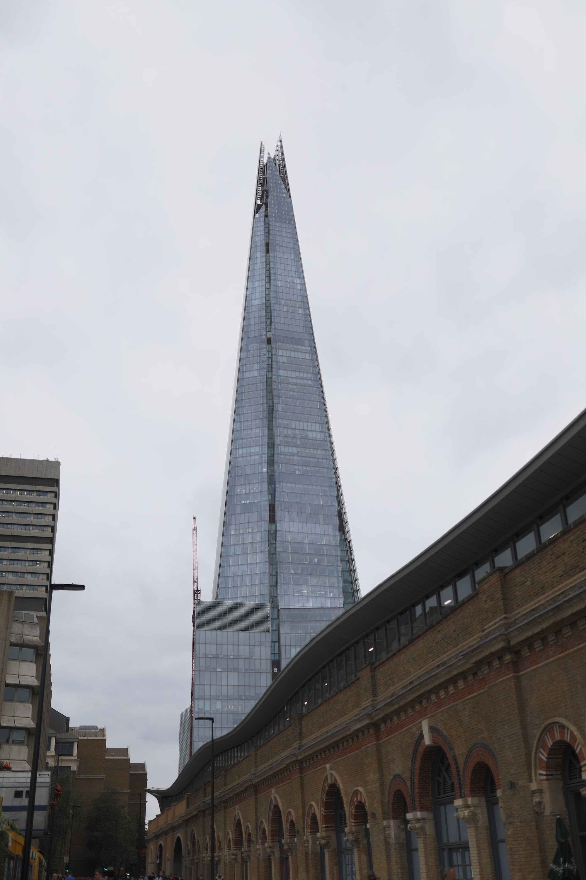 The Shard skyscraper in London, viewed from near London Bridge Station