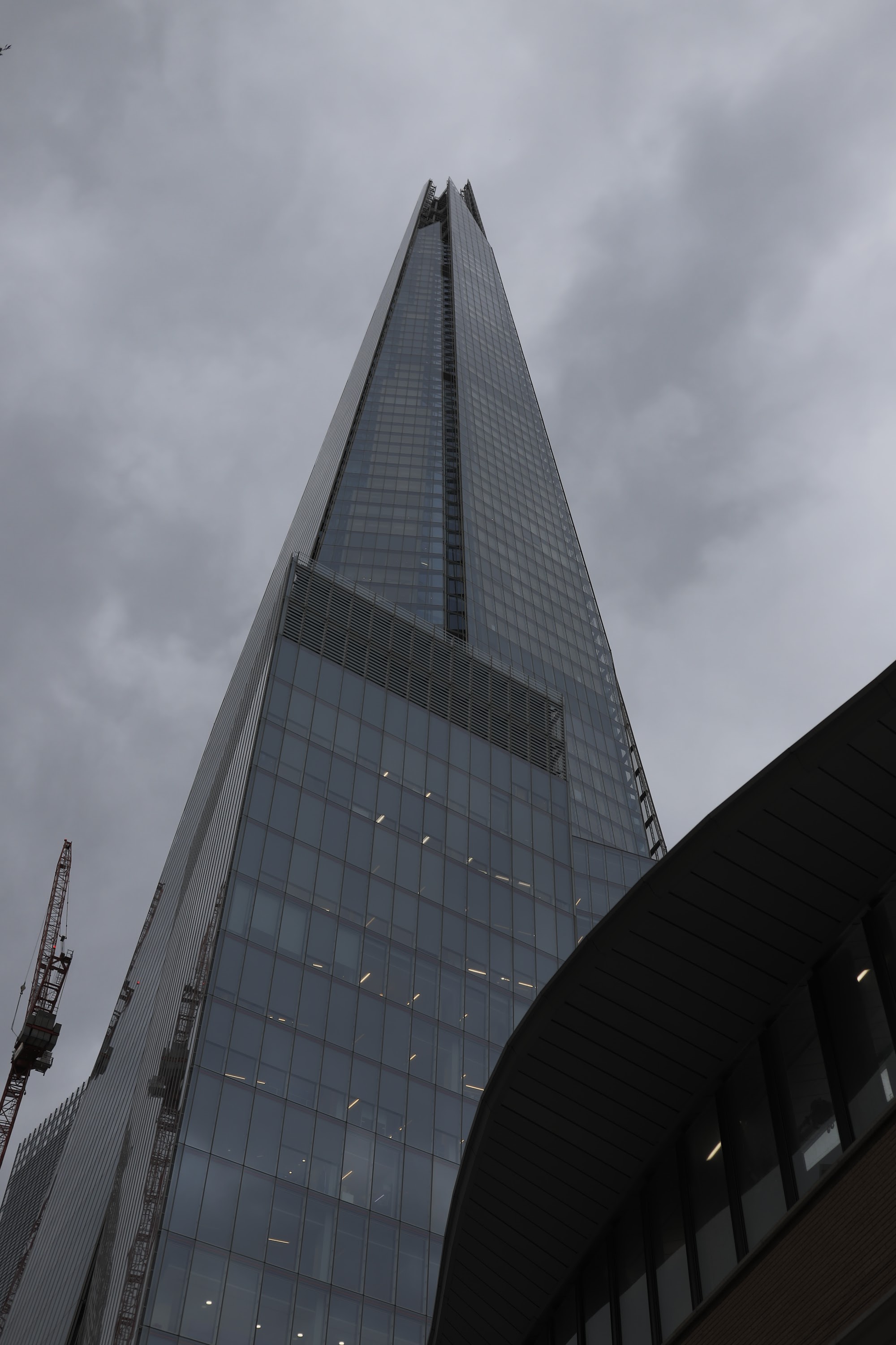 The Shard skyscraper under overcast sky