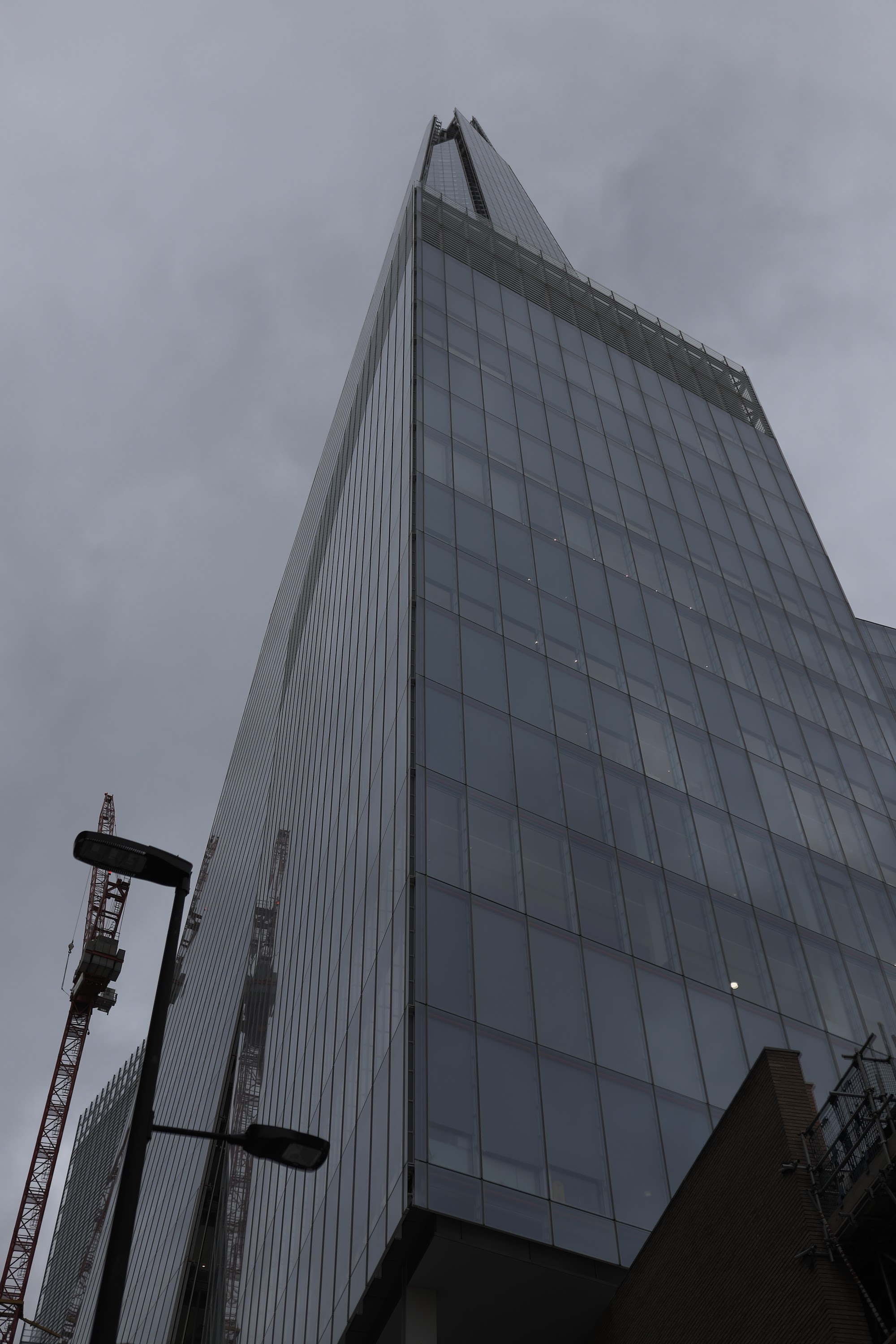 The Shard building under overcast sky