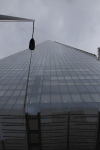 Low-angle view of The Shard skyscraper