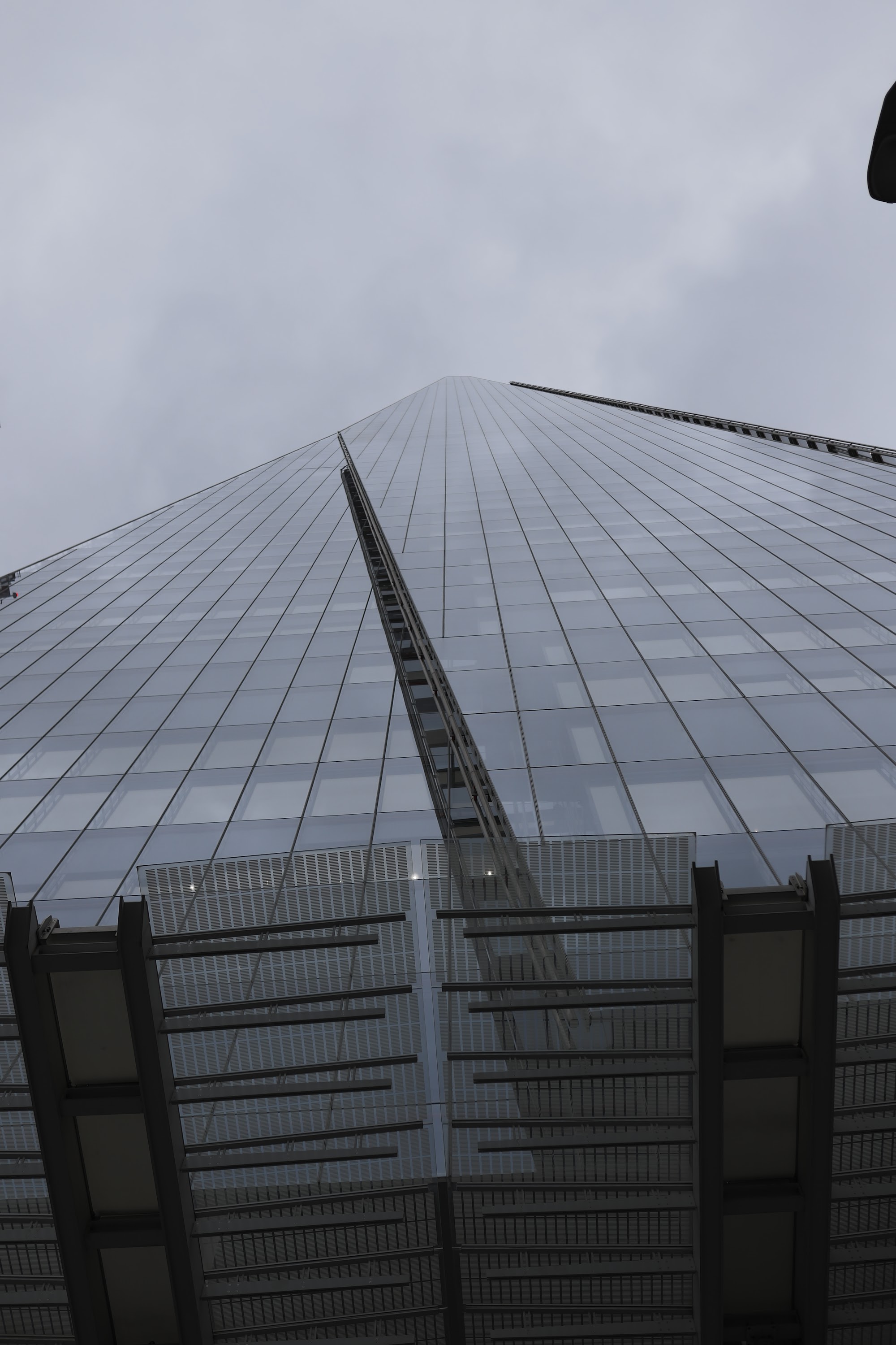 The Shard skyscraper viewed from below