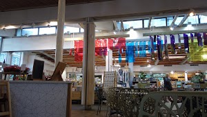 Café Seating Area Inside a Specialty Food Market
